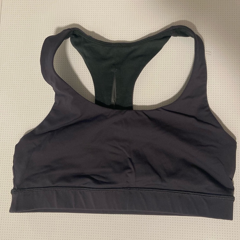 Lululemon Invigorate Bra, dark grey sz 6
